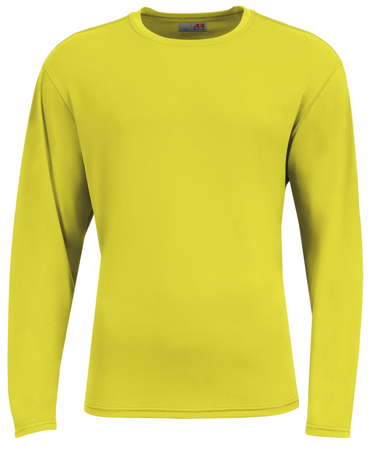 A4 N3532 Airflex Long Sleeve Crew - Safety Yellow - Xs