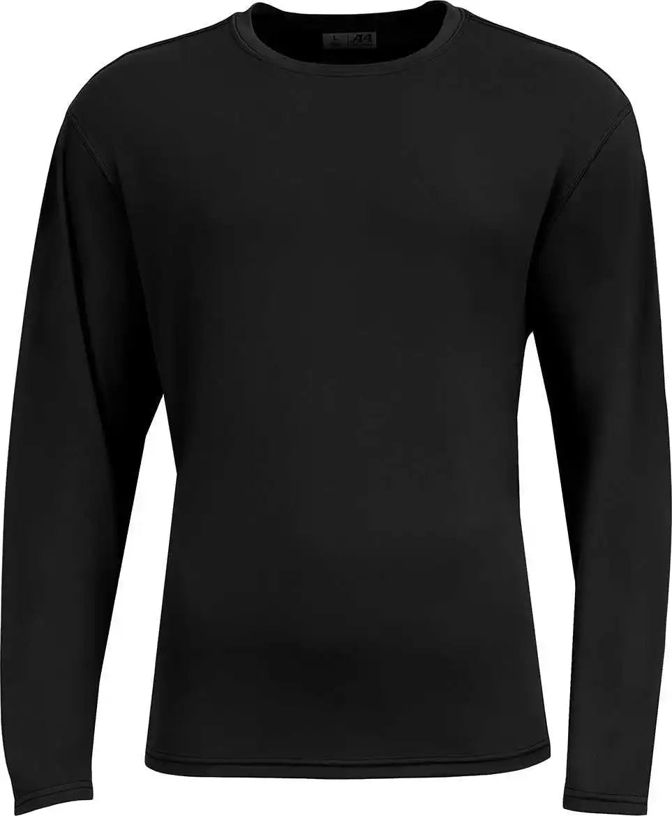 A4 N3532 Unisex Airflex Long-sleeve Raglan T-shirt - Black