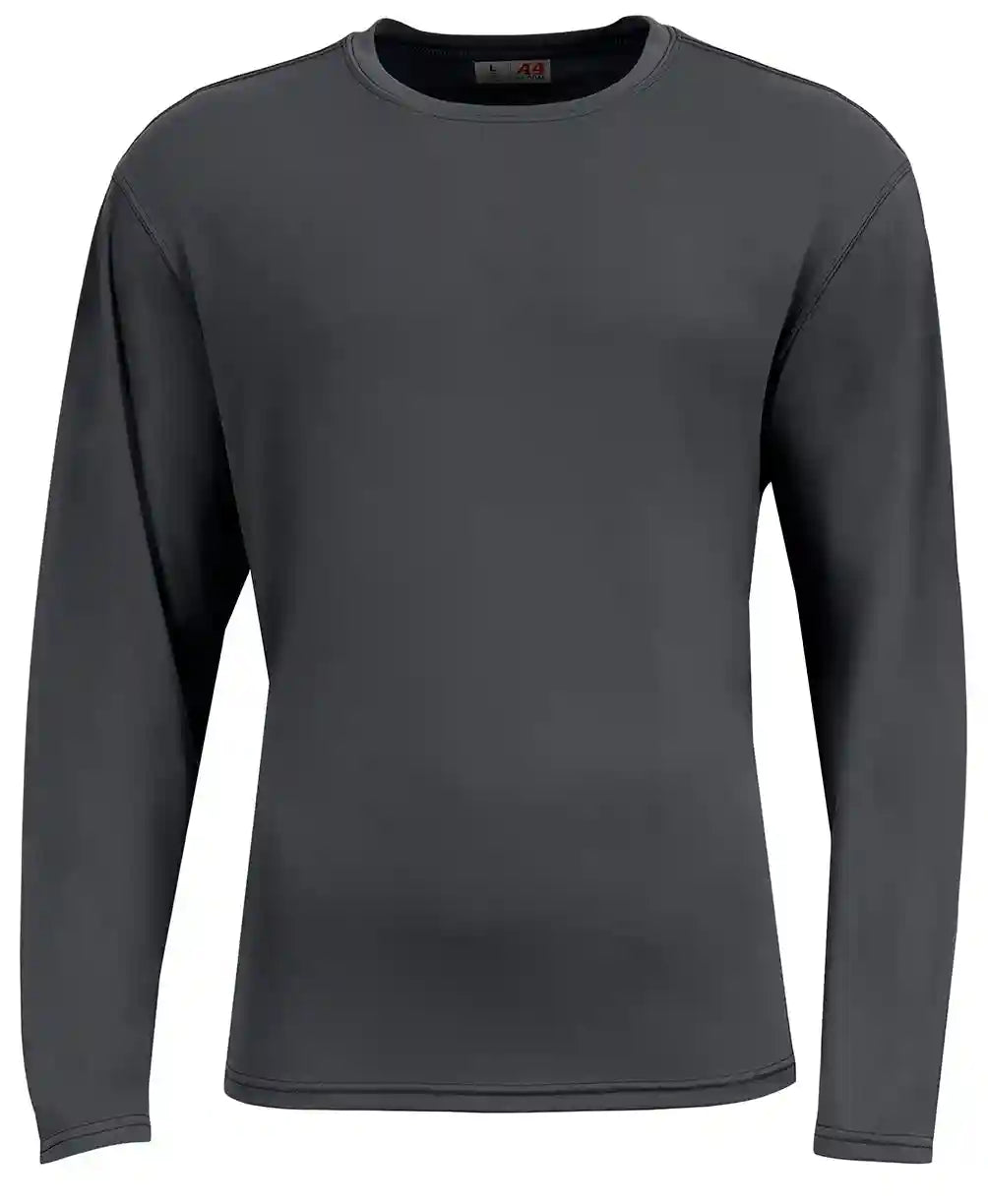 A4 N3532 Unisex Airflex Long-sleeve Raglan T-shirt - Graphite
