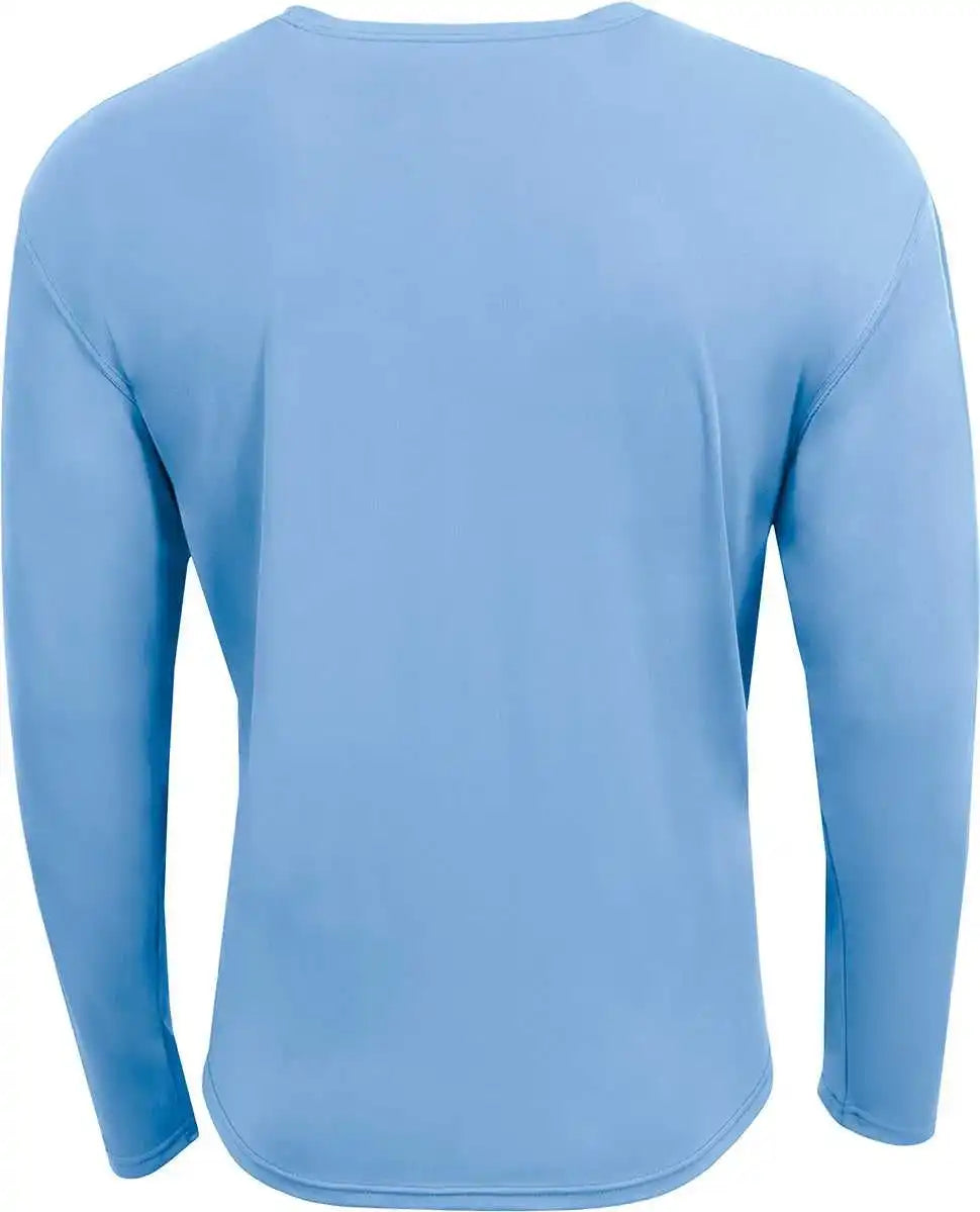 A4 N3532 Unisex Airflex Long-sleeve Raglan T-shirt - Light Blue