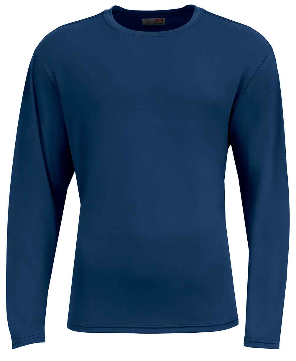 A4 N3532 Unisex Airflex Long-sleeve Raglan T-shirt - Navy