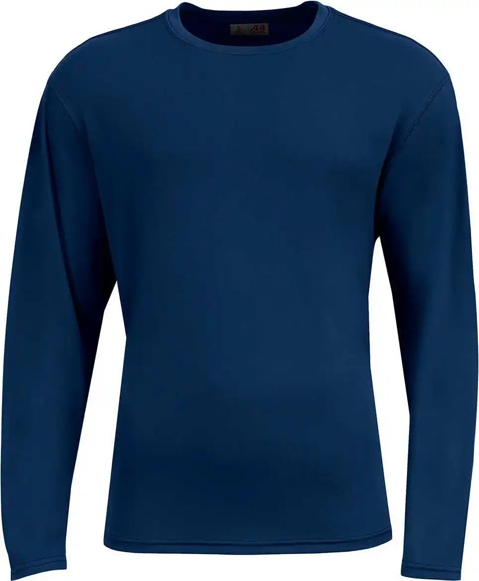 A4 N3532 Unisex Airflex Long-sleeve Raglan T-shirt - Navy
