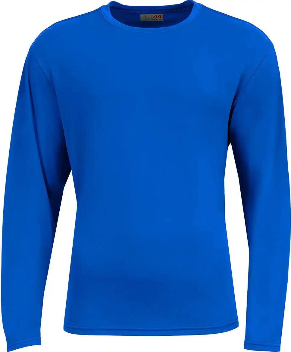 A4 N3532 Unisex Airflex Long Sleeve Raglan t Shirt Royal