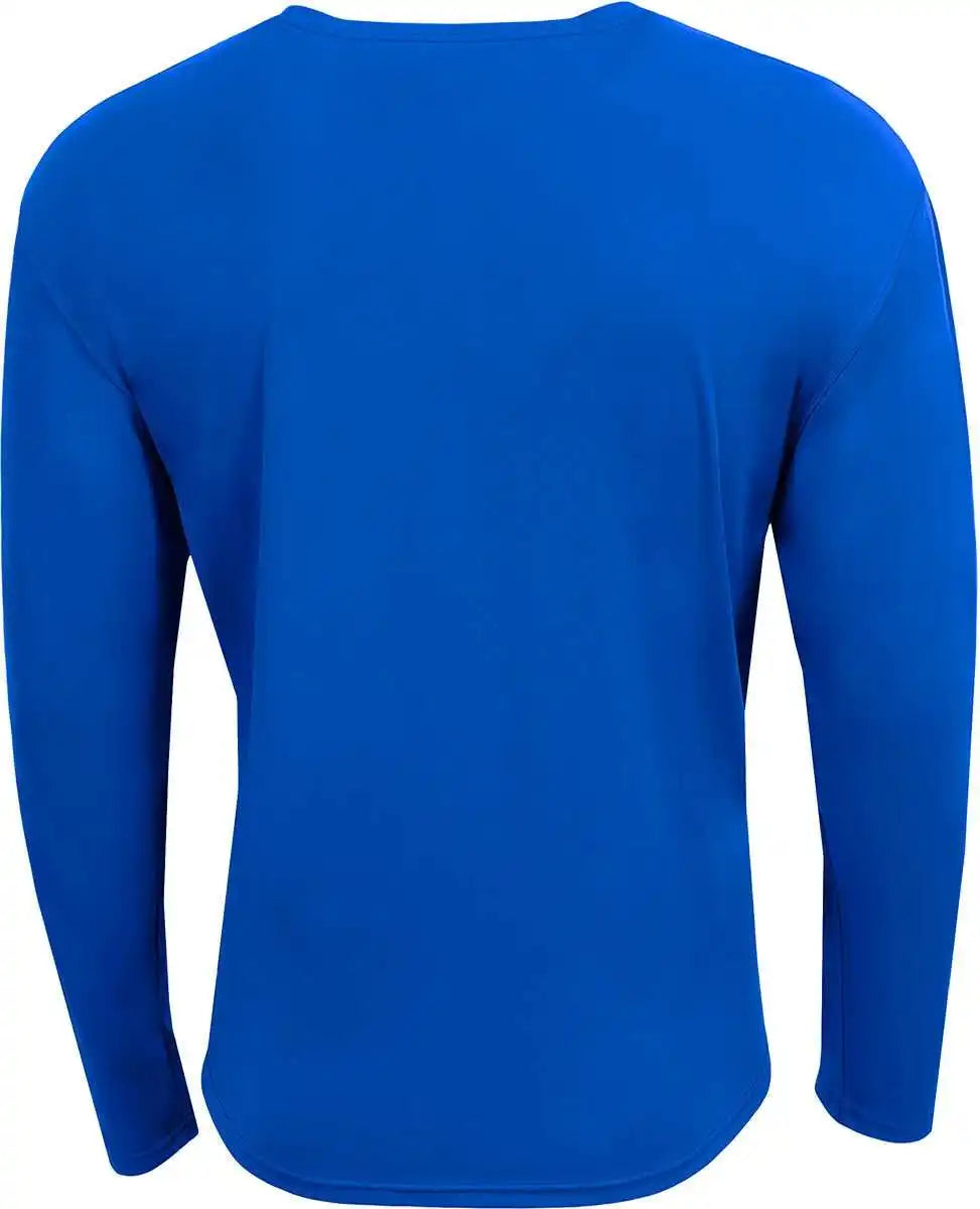 A4 N3532 Unisex Airflex Long Sleeve Raglan t Shirt Royal