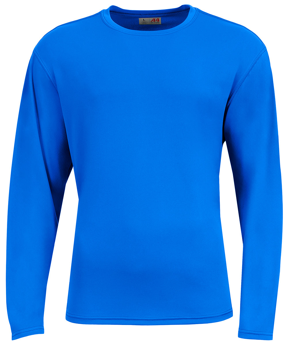 A4 N3532 Unisex Airflex Long-sleeve Raglan T-shirt - Royal