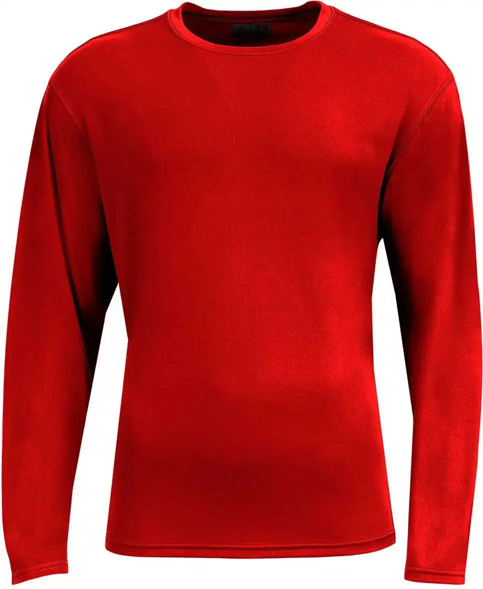 A4 N3532 Unisex Airflex Long Sleeve Raglan t Shirt Scarlet