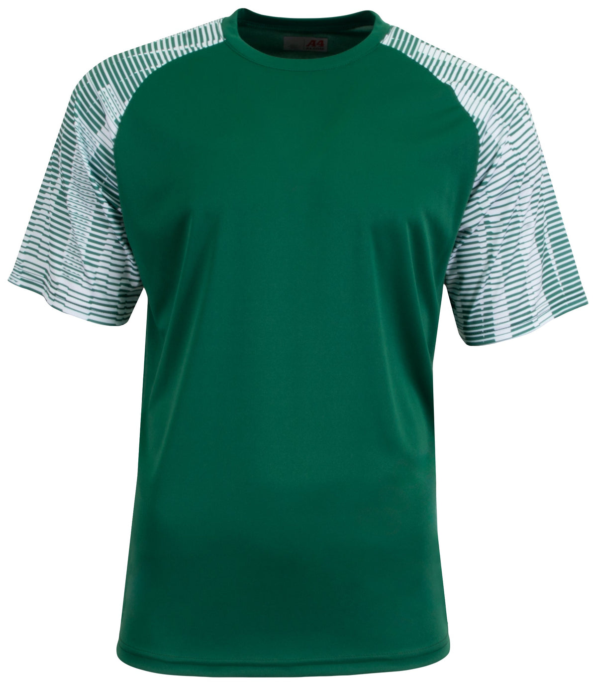 A4 N3551 Attacker Soccer Jersey - Forest White - Green-dark / Adult s