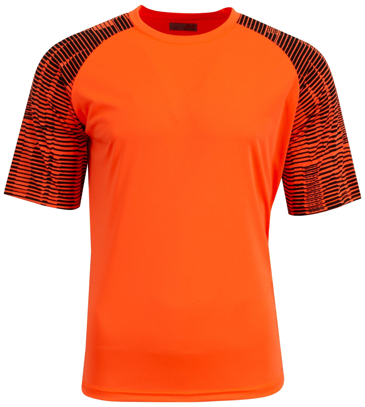 A4 N3551 Attacker Soccer Jersey - Safety Orange Black - Orange-safety / Adult s