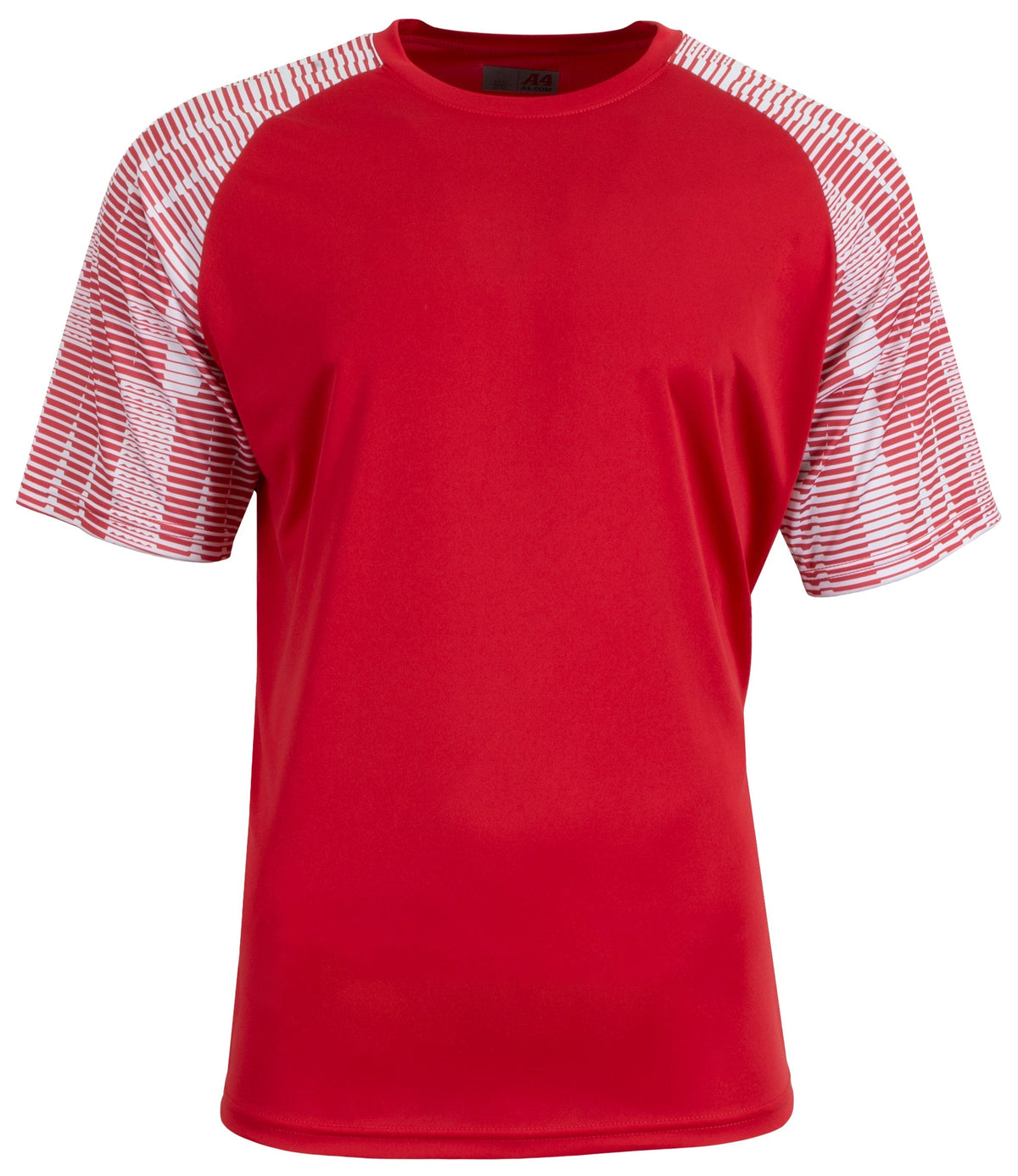 A4 N3551 Attacker Soccer Jersey - Scarlet White - Red / Adult s