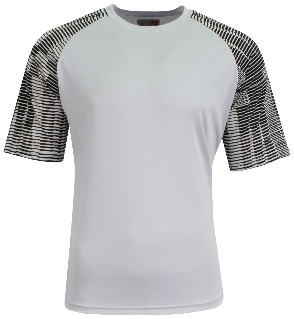 A4 N3551 Attacker Soccer Jersey - Silver Black - Gray-light / Adult s