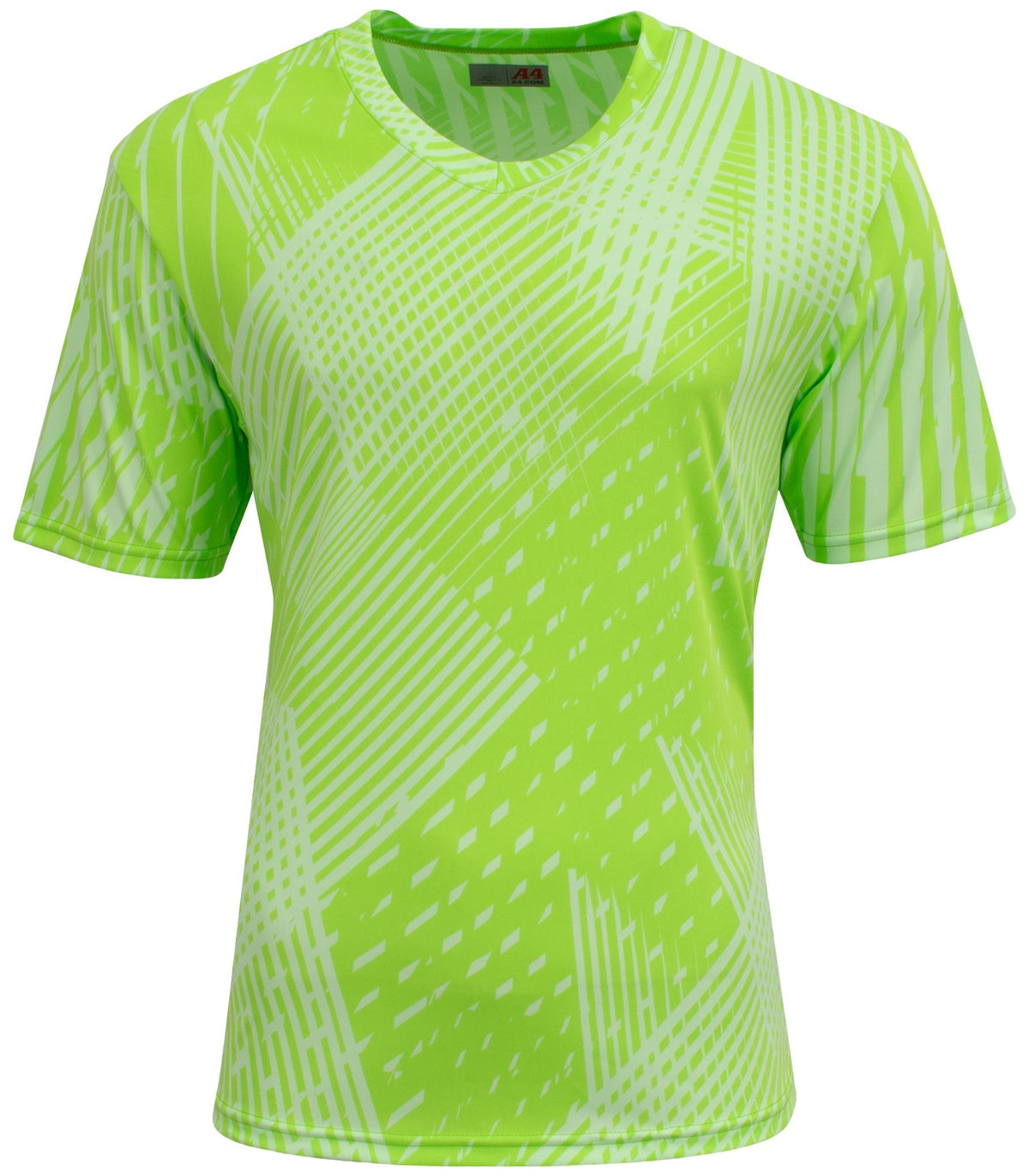 A4 N3553 Ricochet Soccer Jersey - Line Lt Lime