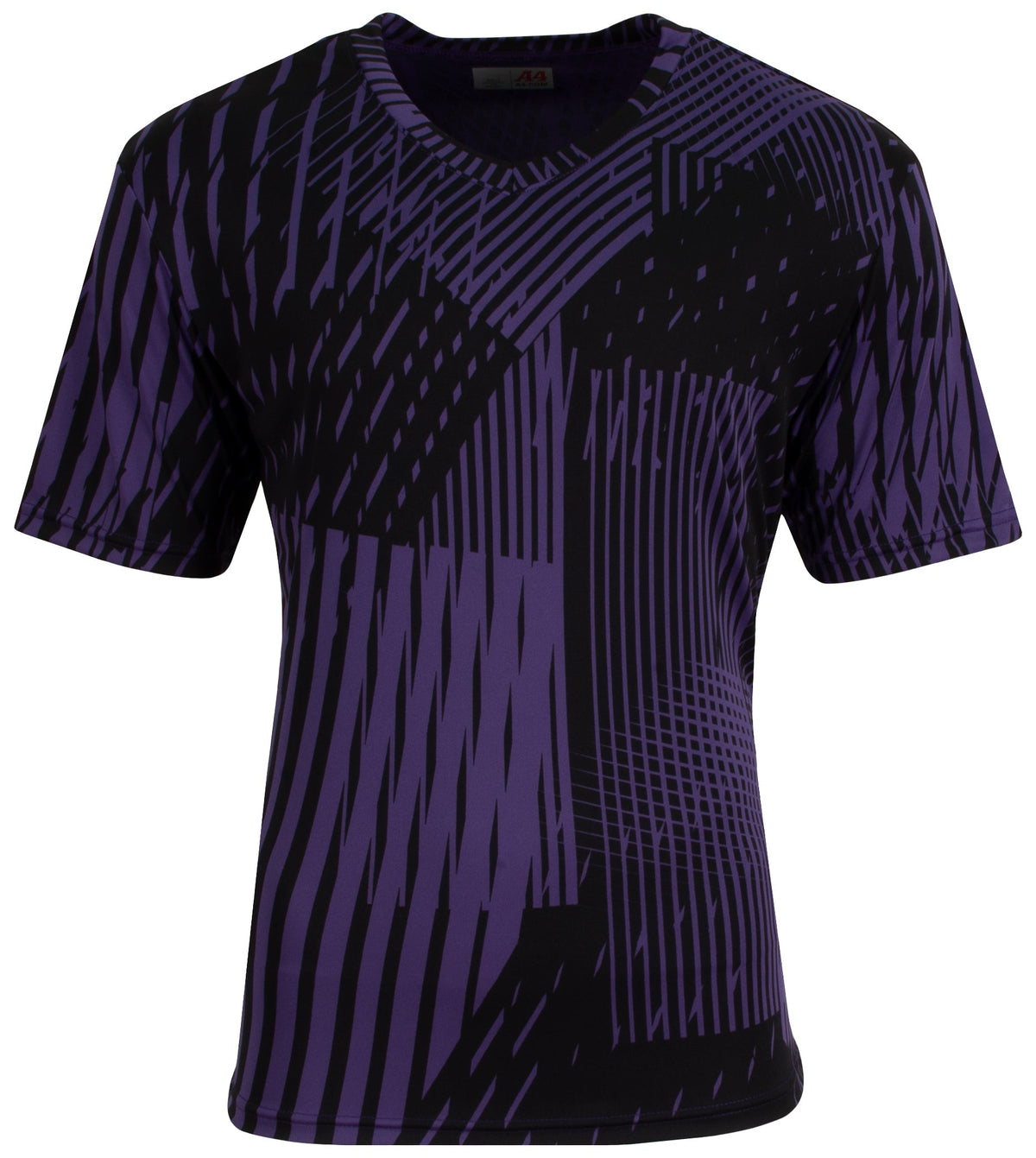 A4 N3553 Ricochet Soccer Jersey - Purple Black - Adult s