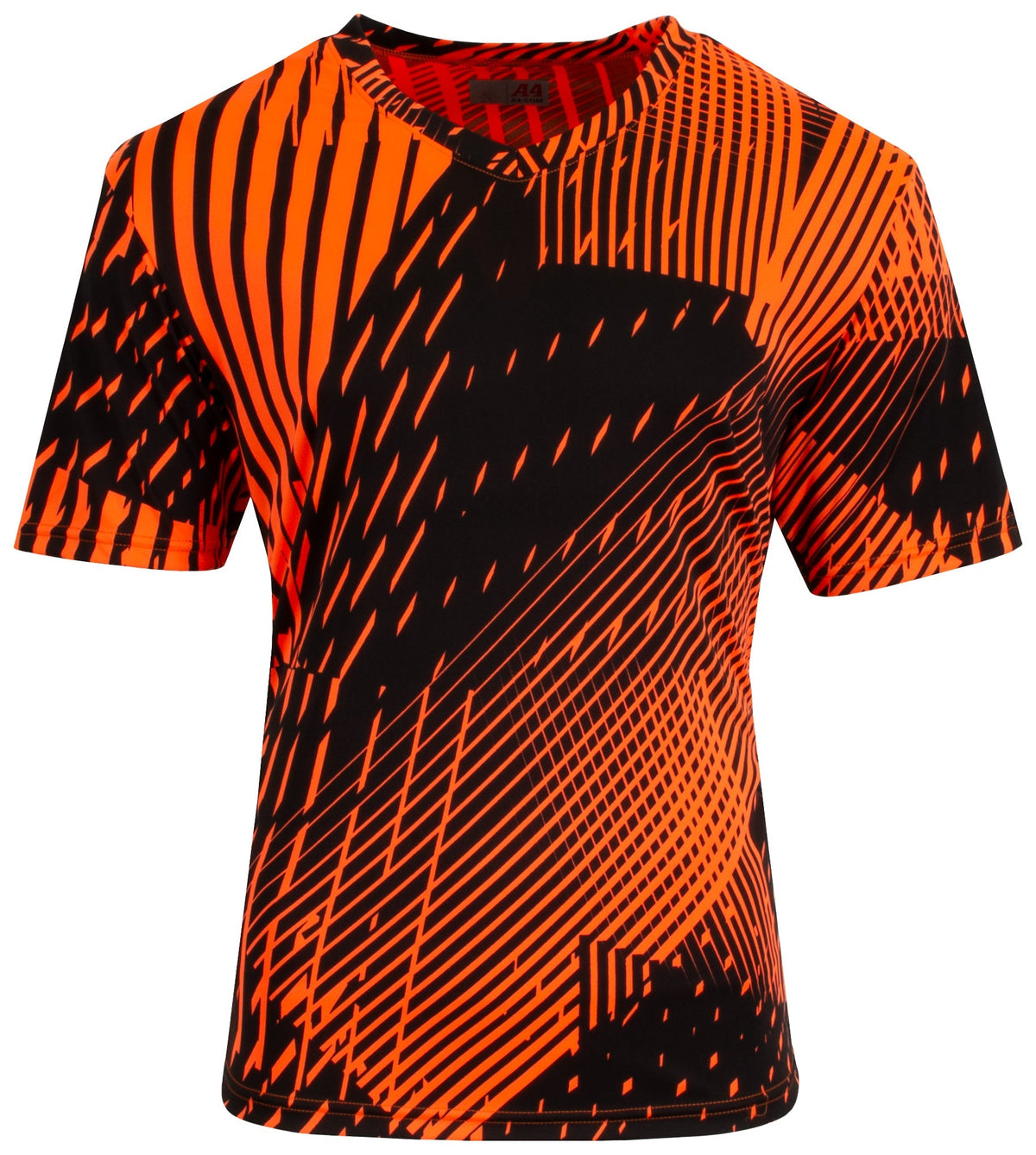 A4 N3553 Ricochet Soccer Jersey - Safety Orange Black - Orange-safety / Adult s