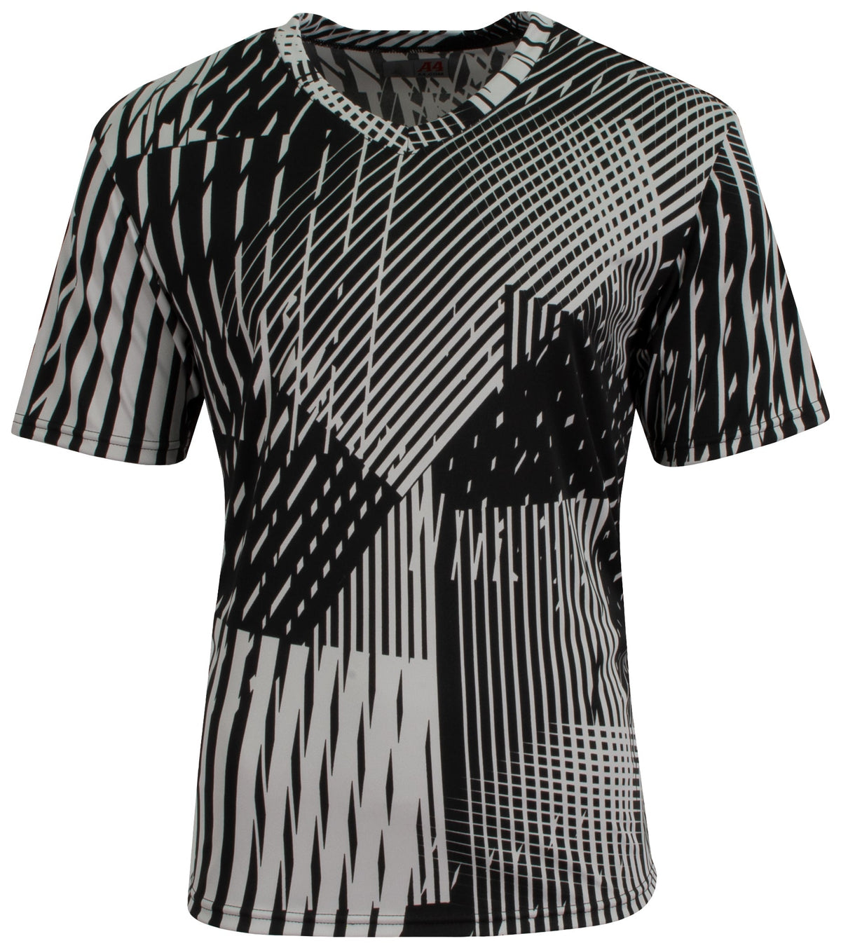 A4 N3553 Ricochet Soccer Jersey - Silver Black - Gray-light / Adult s