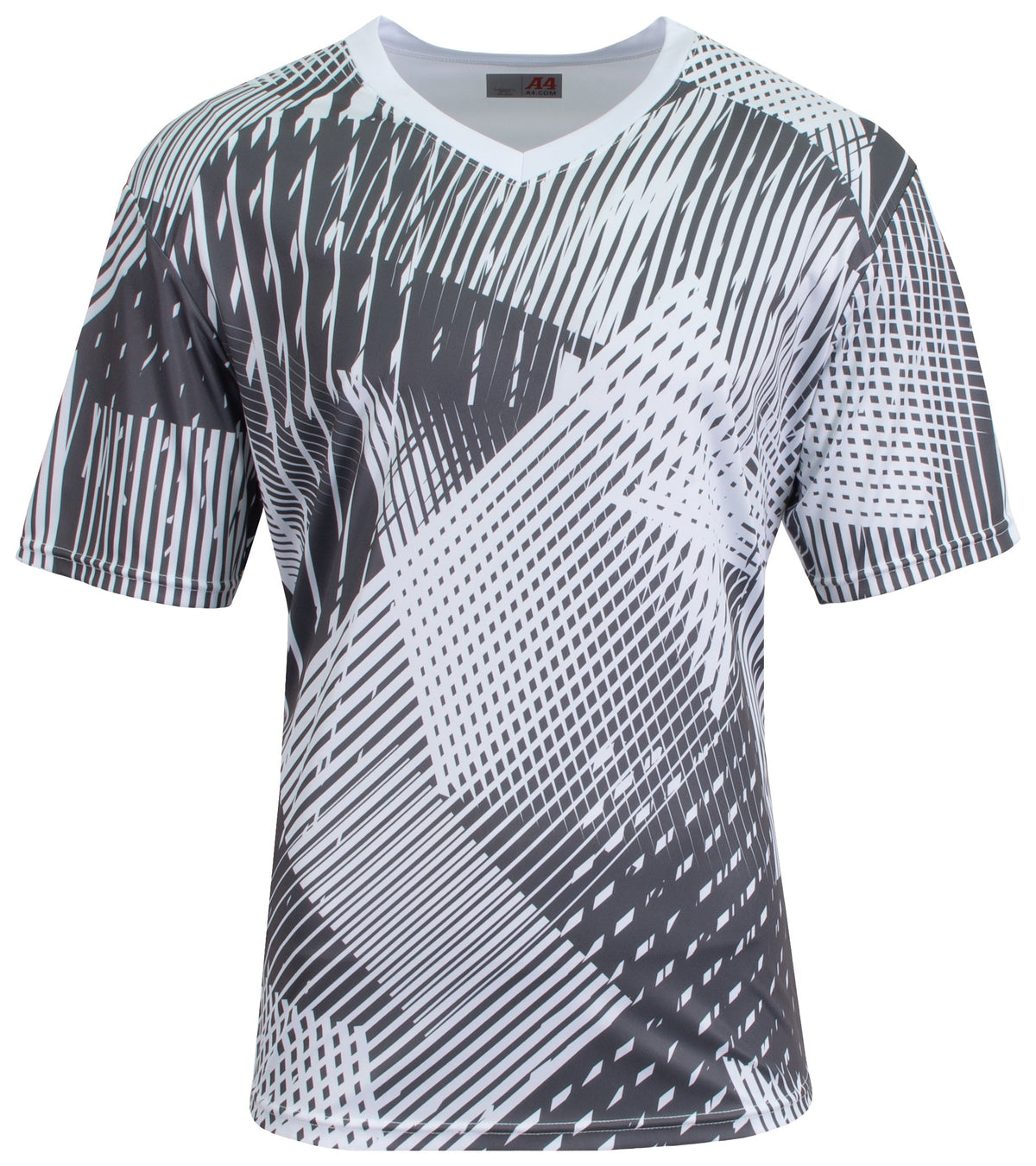 A4 N3553 Ricochet Soccer Jersey - White Graphite - Gray-dark / Adult s