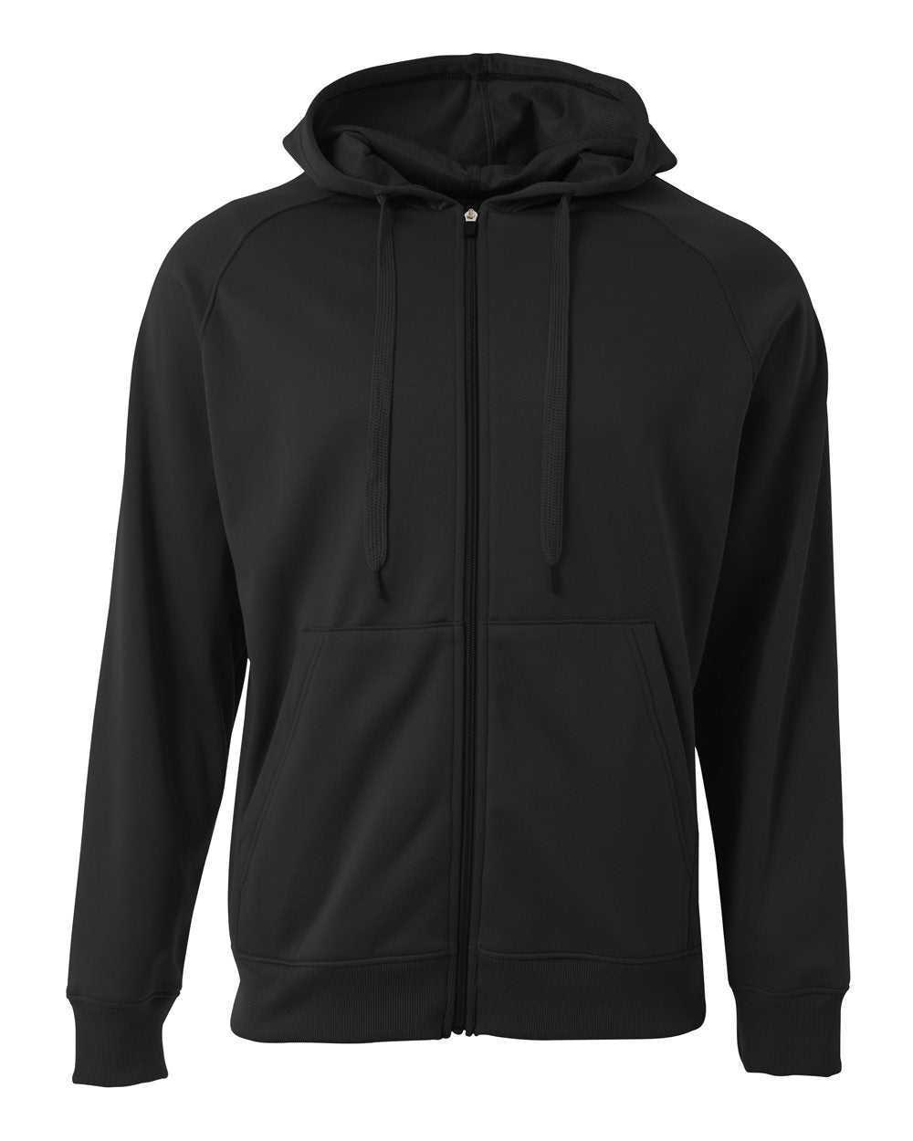 A4 N4001 Agility Tech Fleece Hoodie - Black