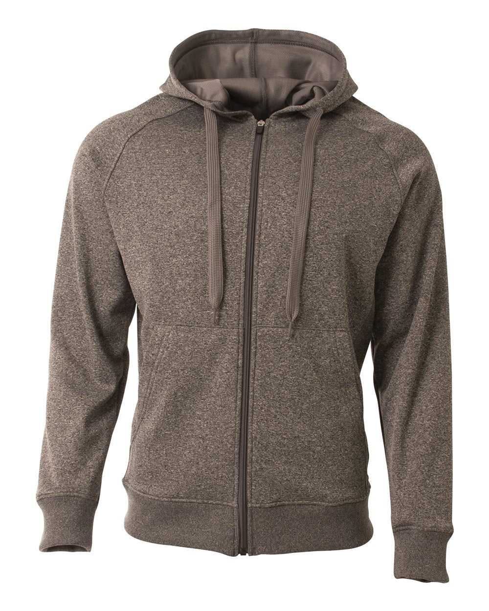 A4 N4001 Agility Tech Fleece Hoodie - Charcoal