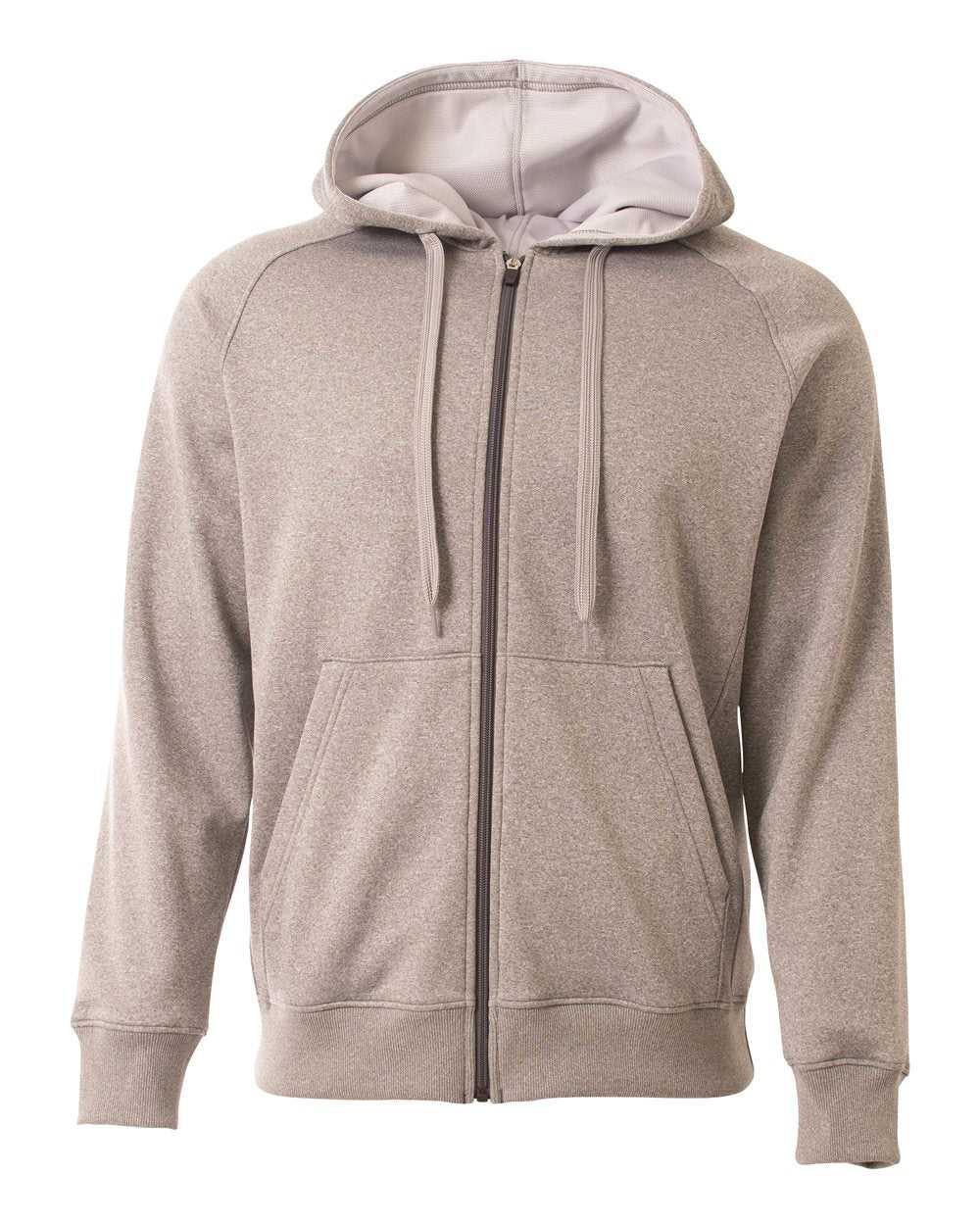 A4 N4001 Agility Tech Fleece Hoodie - Heather