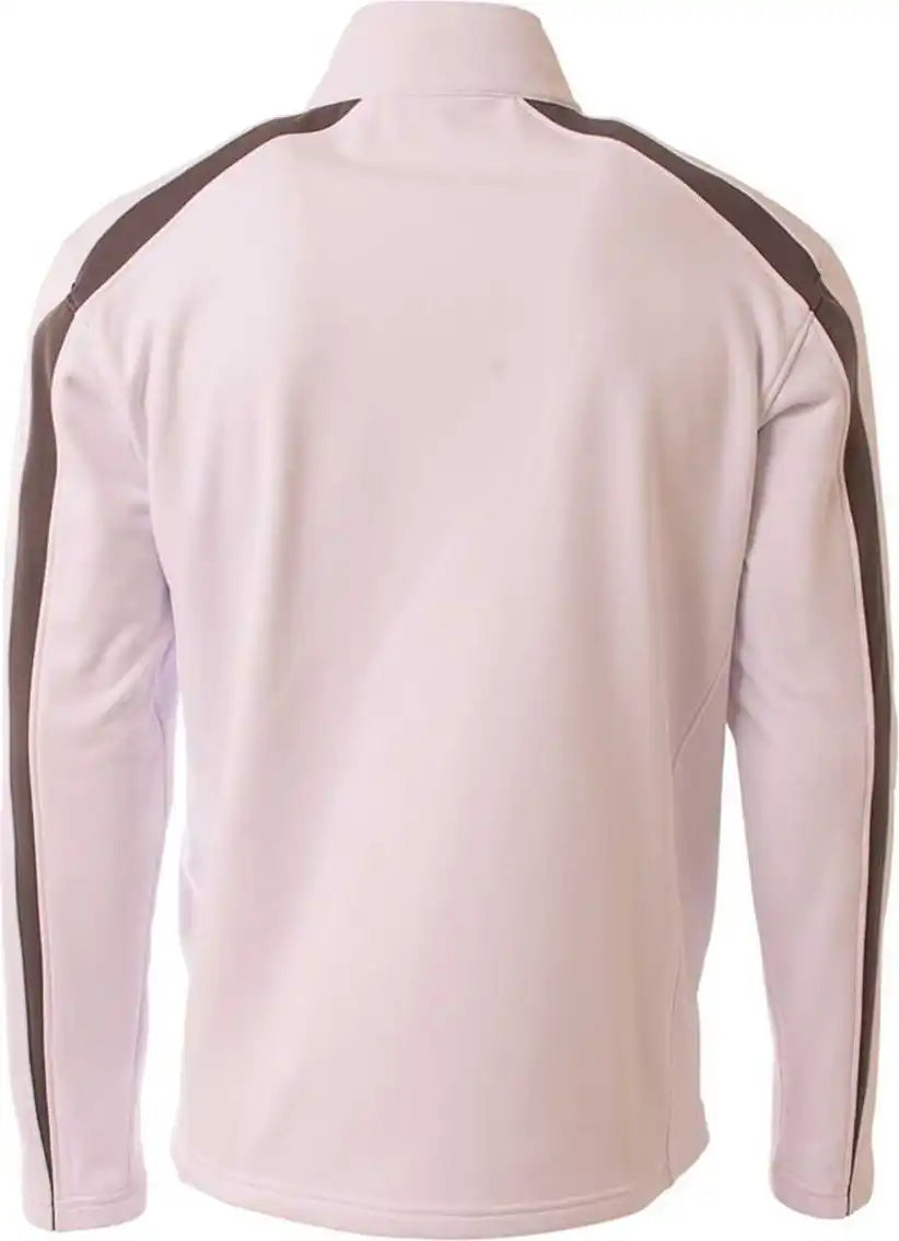 A4 N4005 Spartan Quarter Zip - White Graphite