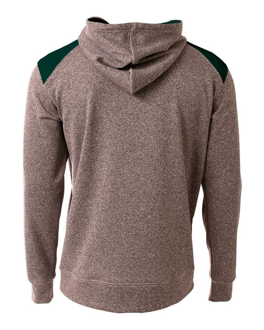 A4 N4093 Tourney Fleece Hoodie - Heather Forest