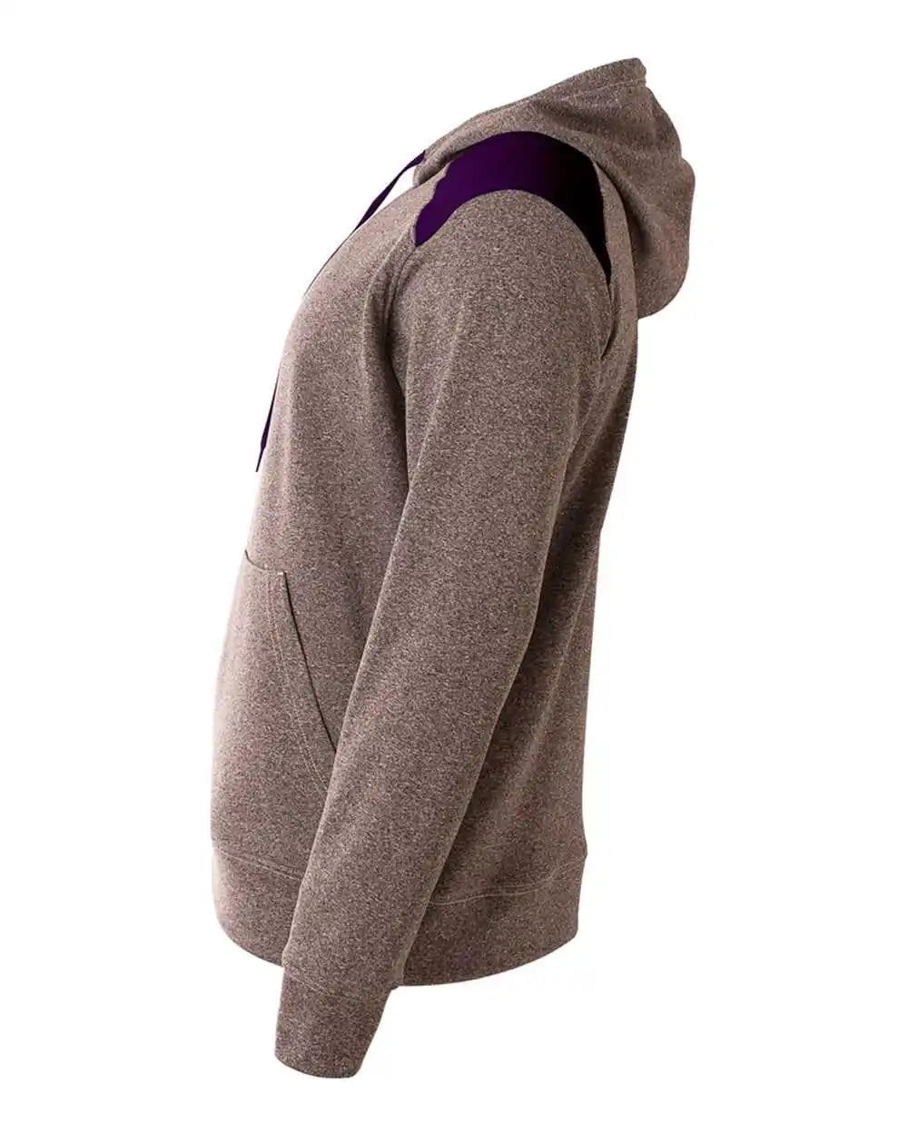 A4 N4093 Tourney Fleece Hoodie Heather Purple