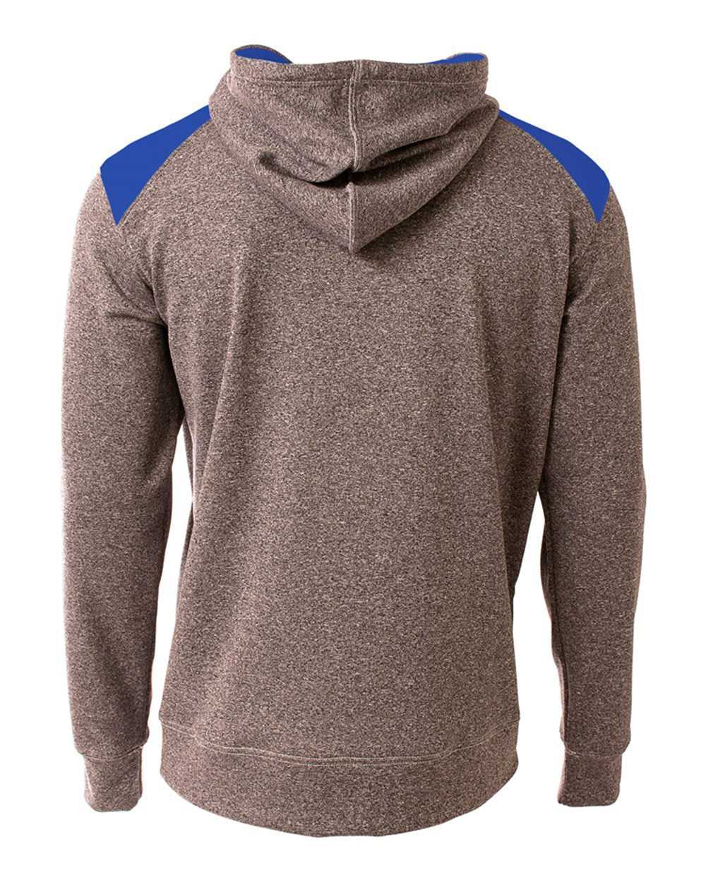 A4 N4093 Tourney Fleece Hoodie - Heather Royal