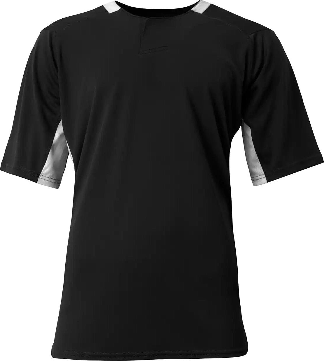 A4 N4191 Pro Dna Baseball Jersey - Black White - Adult Xs