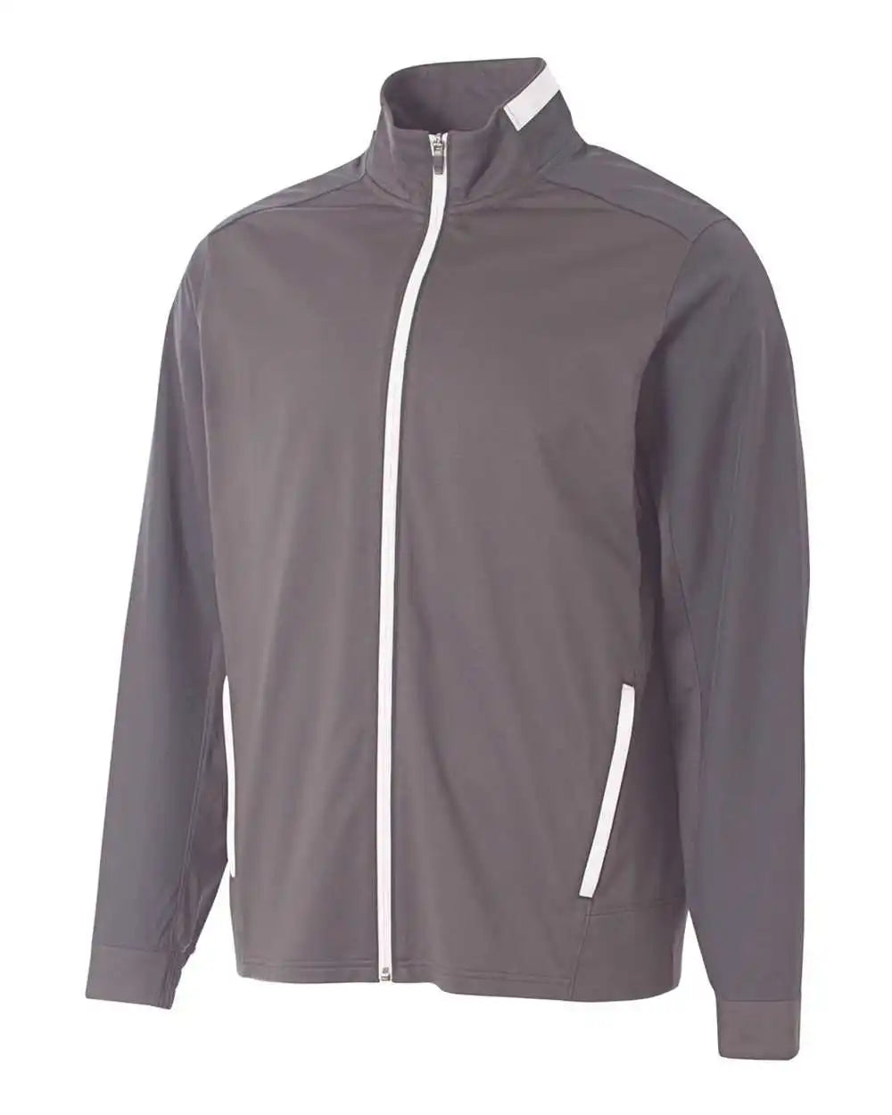 A4 N4261 League Full Zip Warm Up Jacket - Graphite White