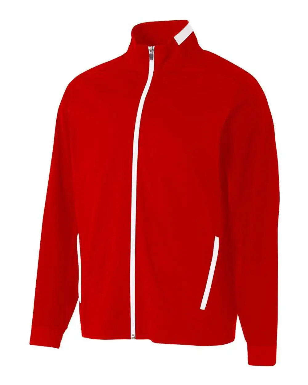 A4 N4261 League Full Zip Warm Up Jacket - Scarlet White