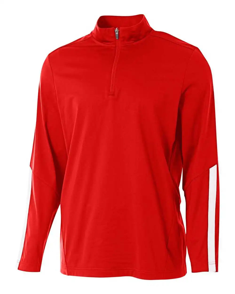 A4 N4262 League 1/4 Zip Jacket Scarlet White