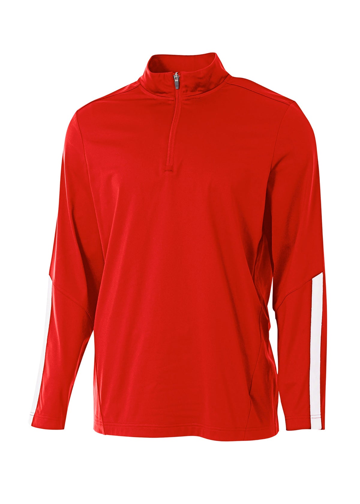 A4 N4262 League 1/4 Zip Jacket - Scarlet White - Scarlet/white / Xs