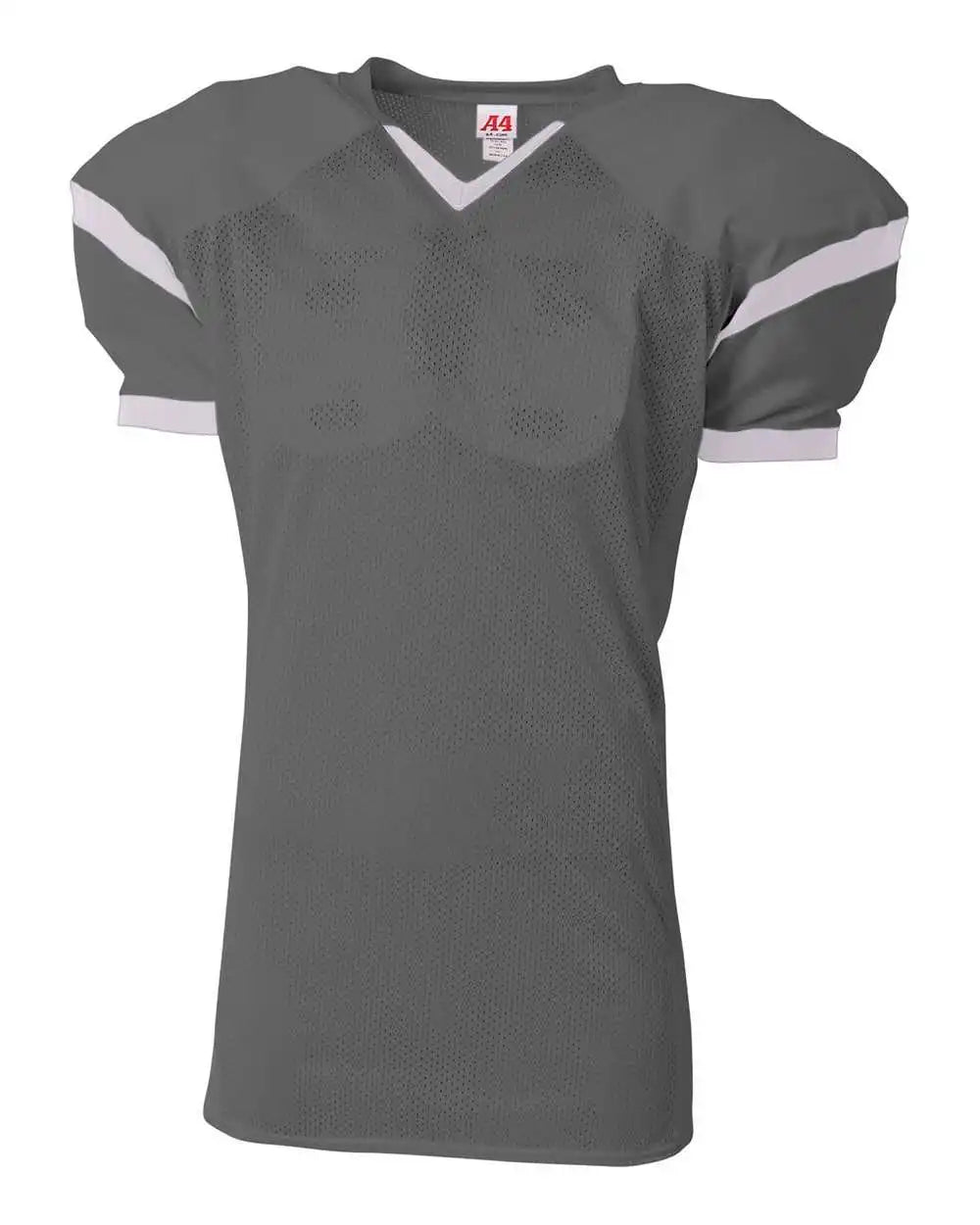 A4 N4265 the Rollout Football Jersey - Graphite White