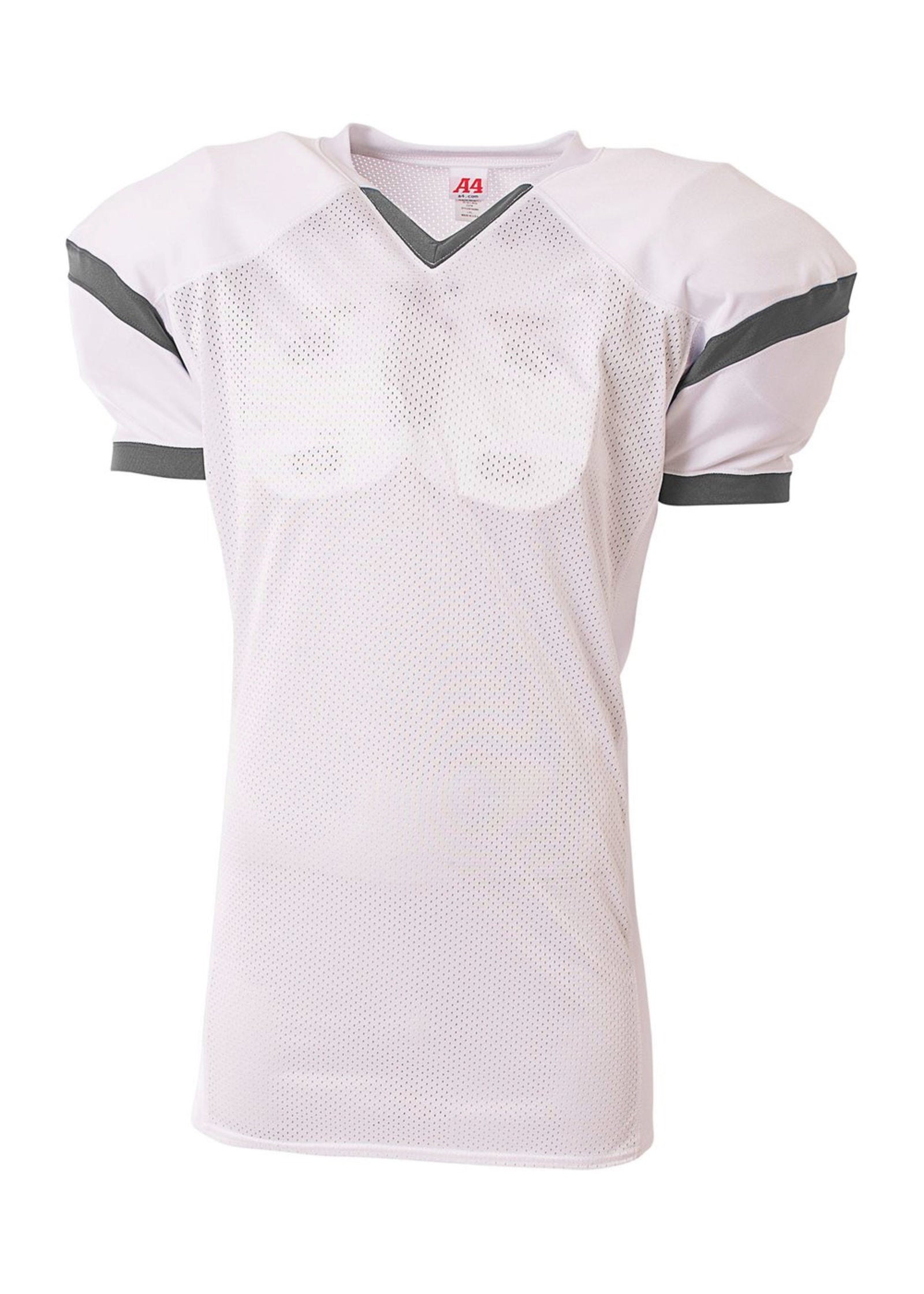 A4 N4265 the Rollout Football Jersey - White Graphite