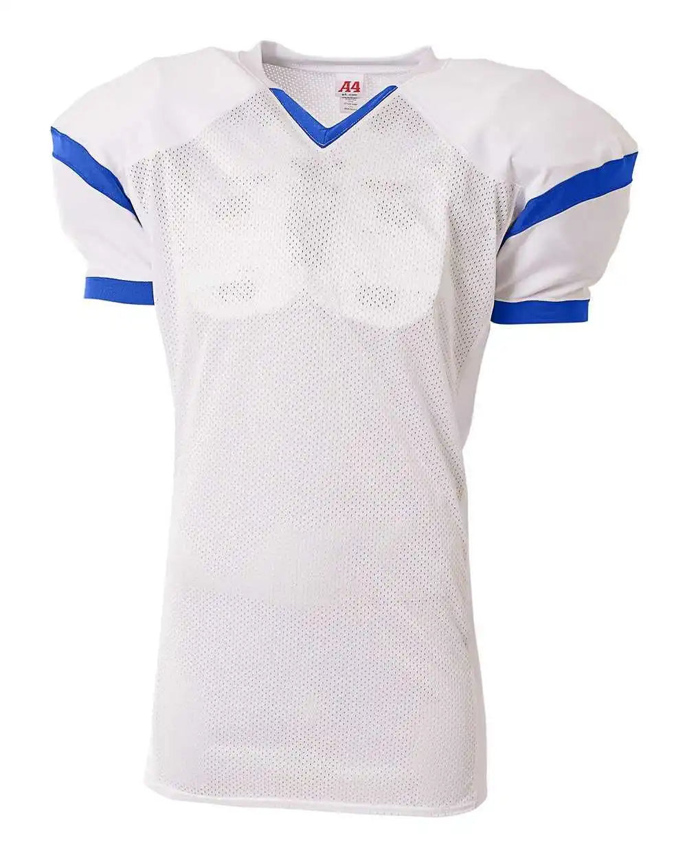 A4 N4265 the Rollout Football Jersey White Royal