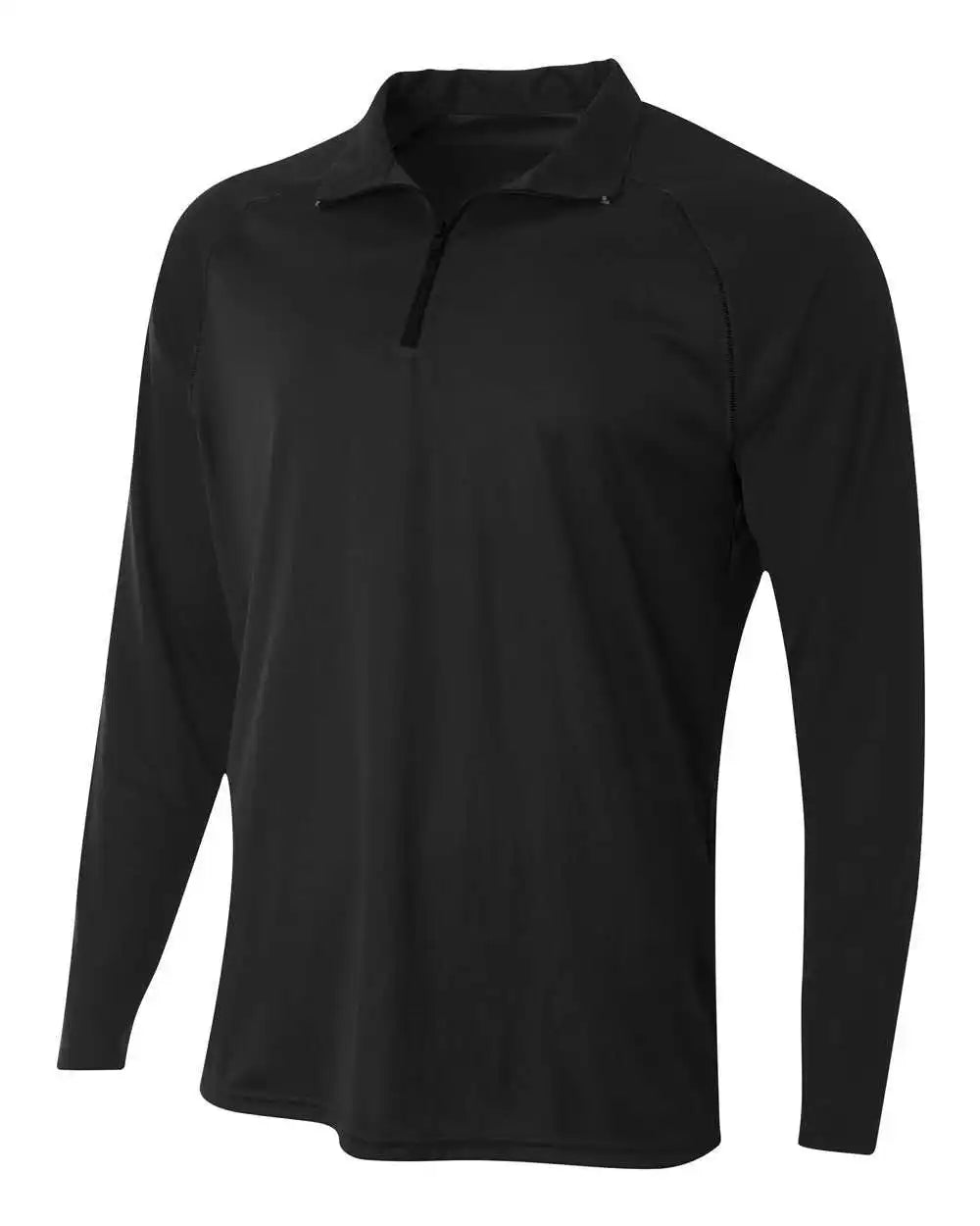 A4 N4268 Daily 1/4 Zip Black