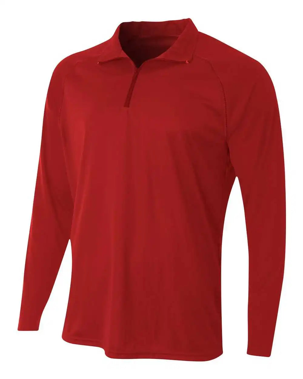 A4 N4268 Daily 1/4 Zip Scarlet