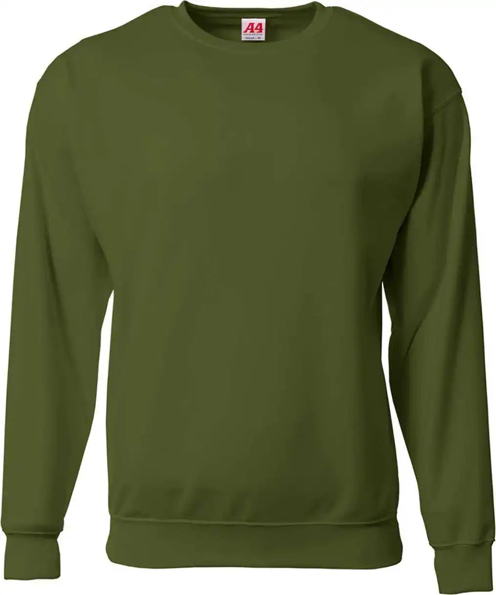 A4 N4275 Men’s Sprint Tech Fleece Sweatshirt - Military Green
