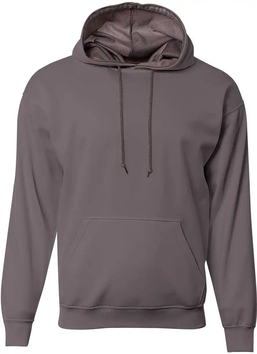 A4 N4279 Adult Sprint Fleece Hoodie - Graphite