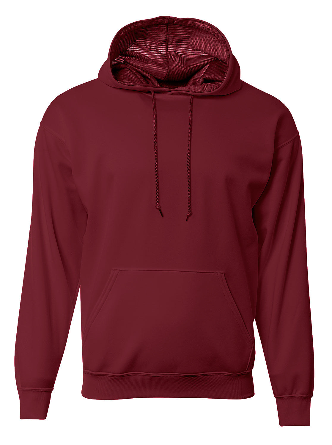 A4 N4279 Sprint Fleece Hoodie - Maroon - Red-maroon / Adult s