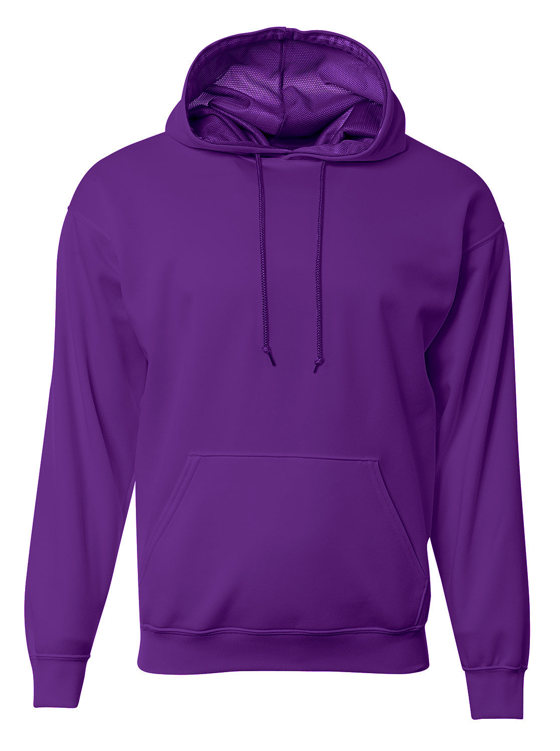 A4 N4279 Sprint Fleece Hoodie - Purple - Adult s