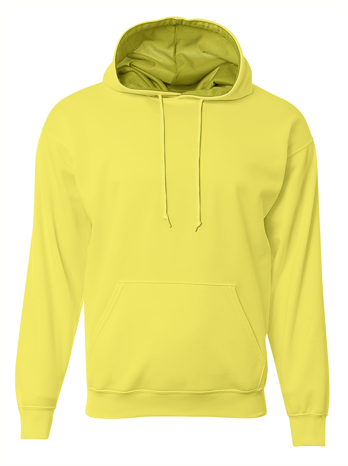 A4 N4279 Sprint Fleece Hoodie - Safety Yellow - Green-safety / Adult s