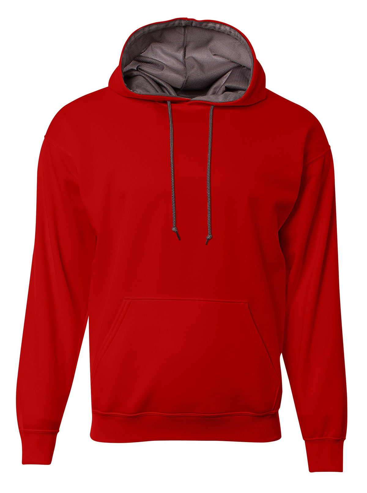 A4 N4279 Sprint Fleece Hoodie - Scarlet - Red / Adult s