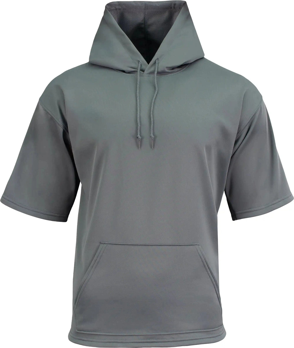 A4 N4281 Sprint Short Sleeve Fleece Hoodie - Graphite - Dark Gray / Adult s