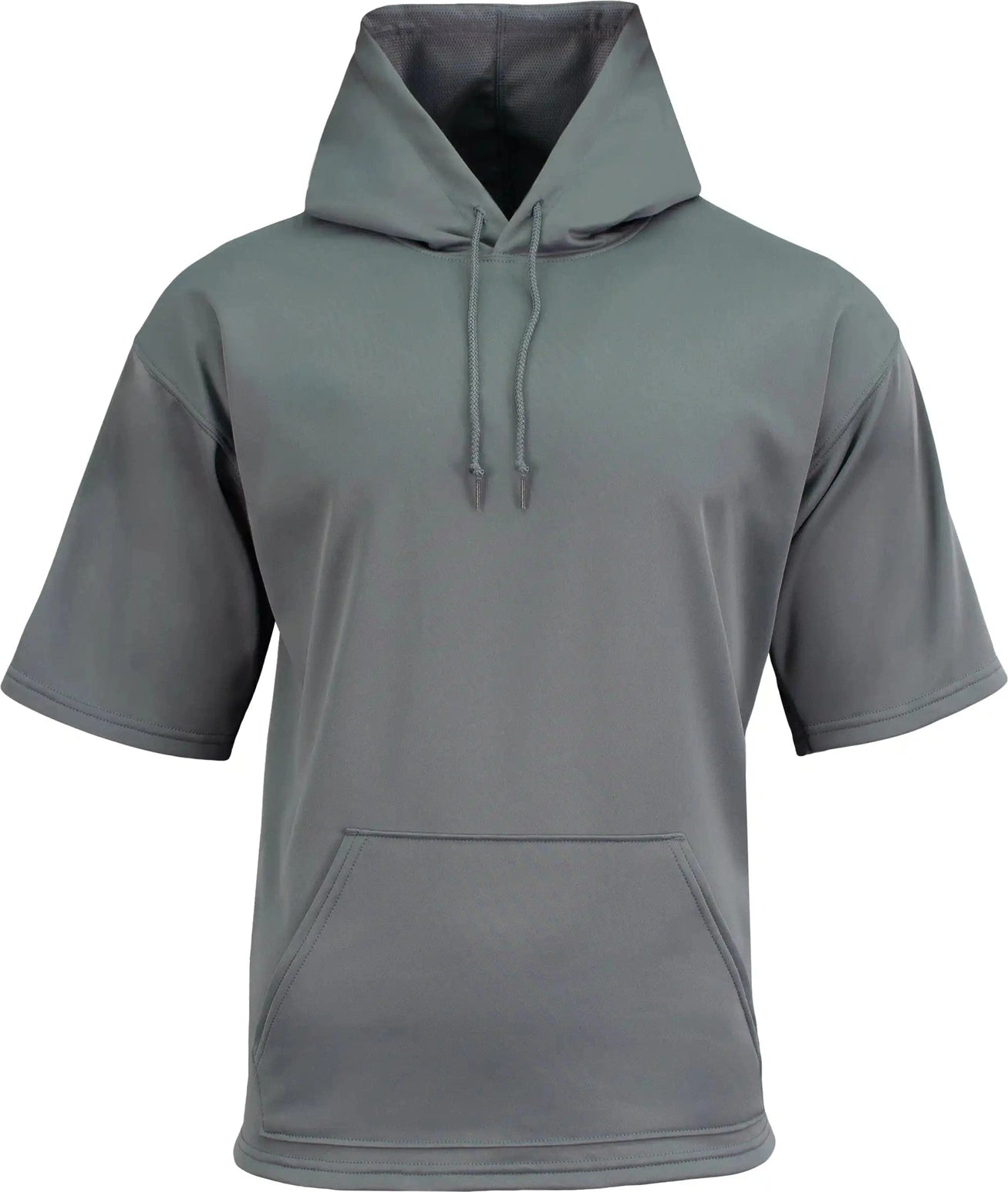 A4 N4281 Sprint Short Sleeve Fleece Hoodie - Graphite - Dark Gray / Adult s