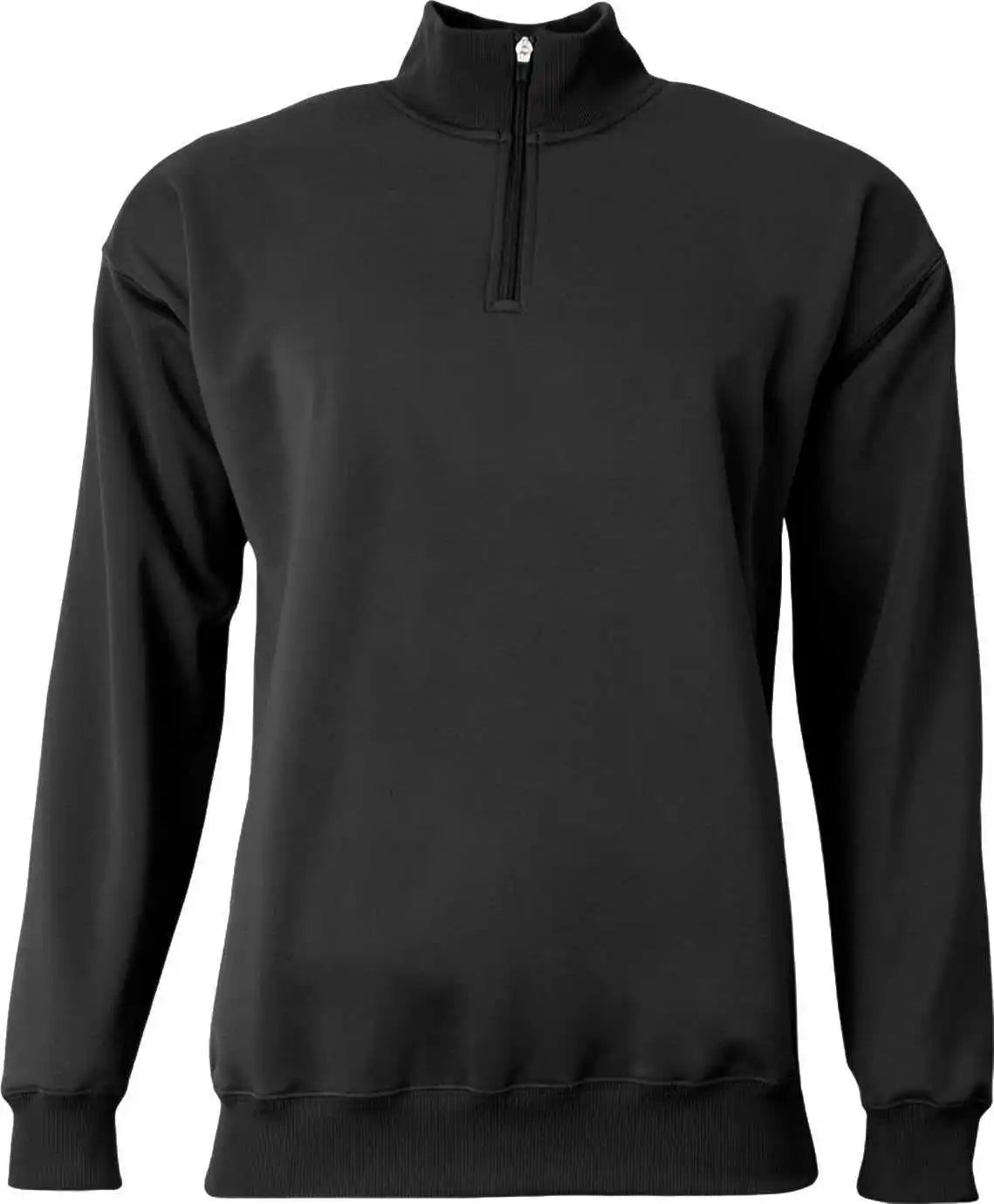A4 N4282 Adult Sprint Fleece Quarter Zip Black