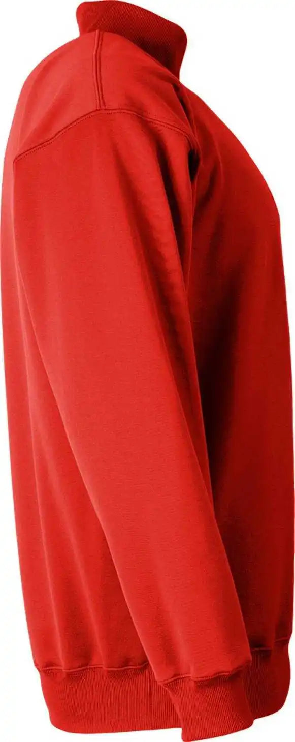 A4 N4282 Adult Sprint Fleece Quarter Zip Scarlet