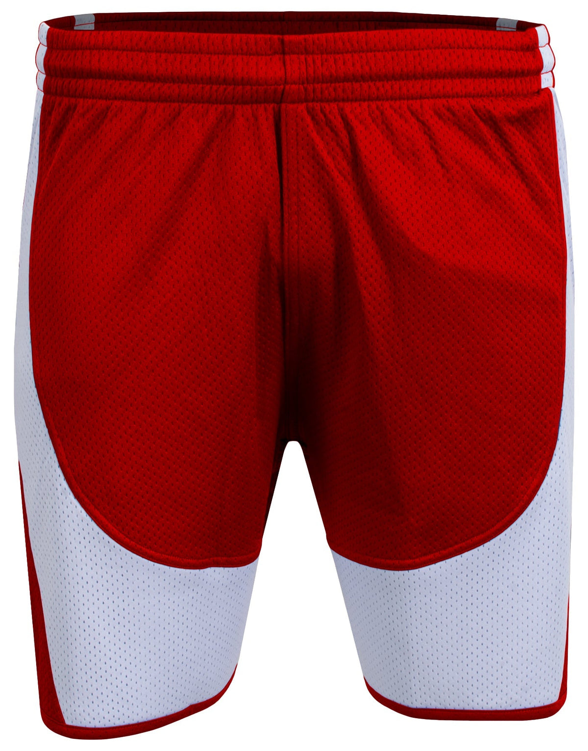 A4 N5092 Wave Single-ply Reversible Shorts - Scarlet White - Red / Adult s