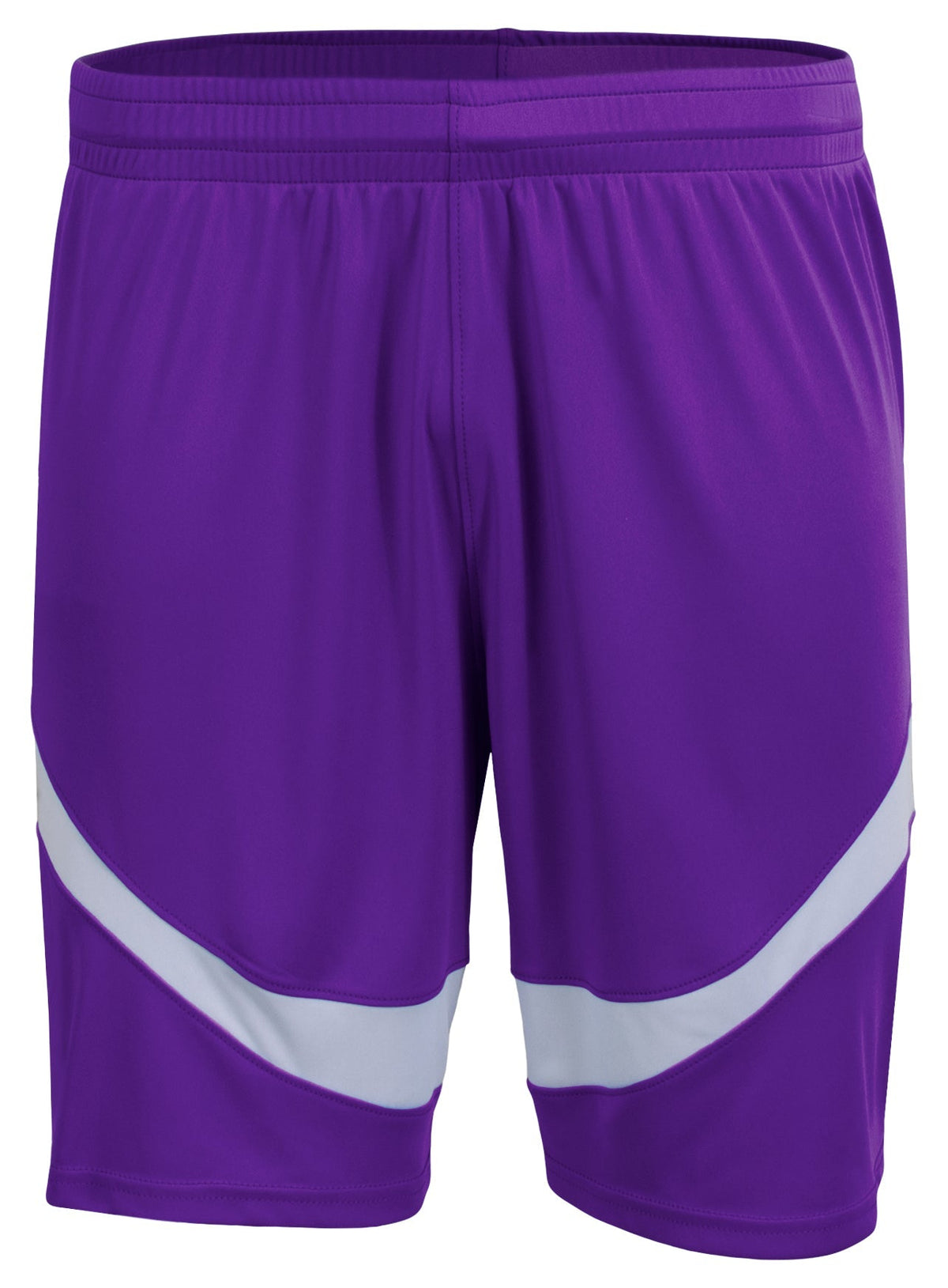 A4 N5095 Step Back Basketball Shorts - Purple White - Adult s