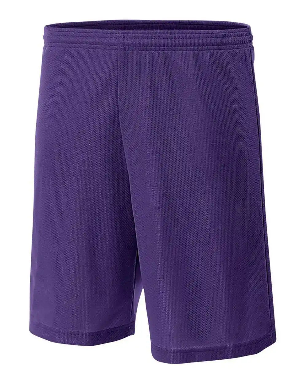 A4 N5255 9’’ Lined Micromesh Shorts Purple