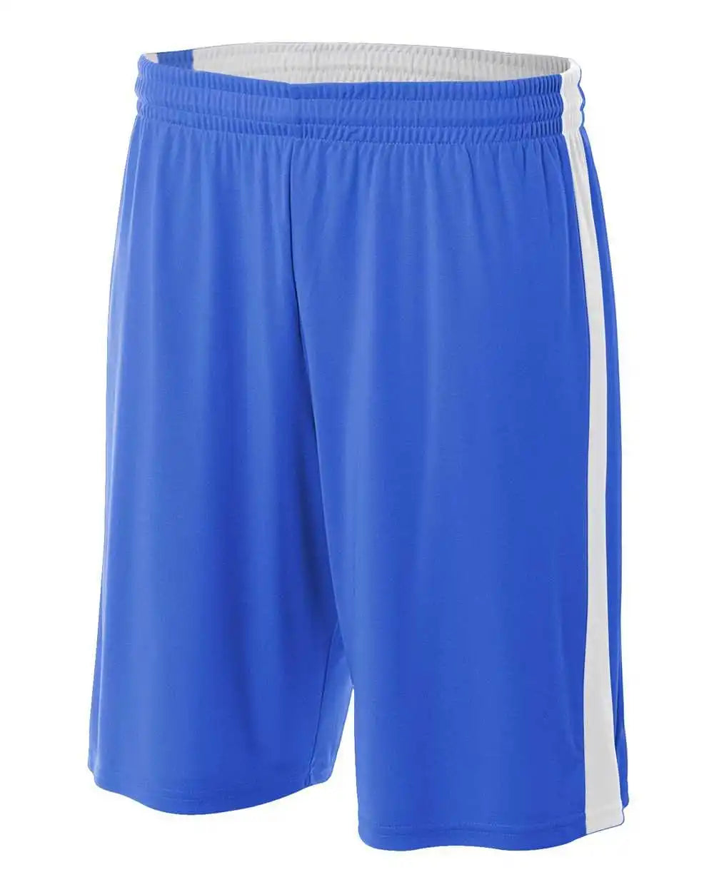 A4 N5284 Reversible Moisture Management 10’’ Short - Royal White